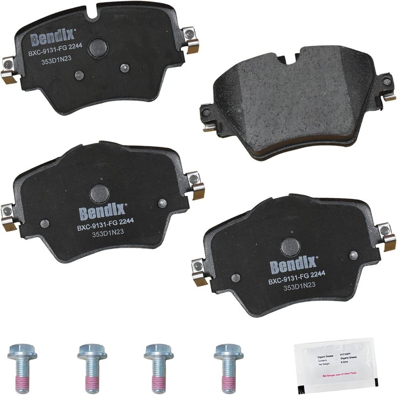 Bendix Priority1 CFC2244 Ceramic Front Brake Pads compatible with BMW X2 2023, X3 2018, X3 2021, X4 2021-2019, Mini Cooper Clubman 2024-2023, Toyota GR Supra 2024-2023 - Image 2